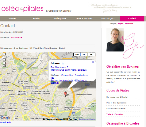 Carte Google sur un site