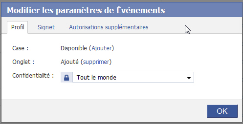 Confidentialite applications Facebook