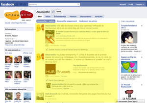 Page Facebook avant