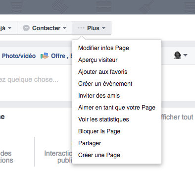 Adresse page Facebook