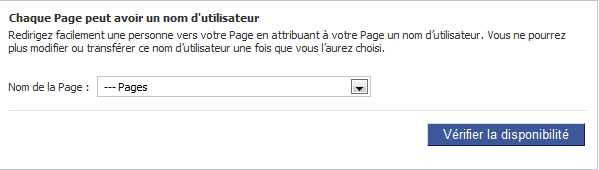 Short URL pour page Facebook