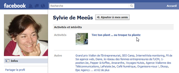 Profil facebook