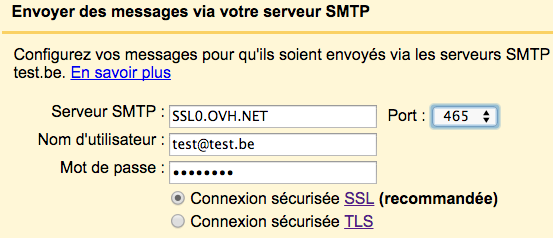 Paramétrer une adresse de réponse dans Gmail