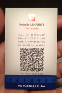 Carte de visite avec QR Code