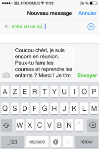 QR Code pour générer un SMS