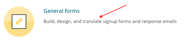 MailChimp translate signup form
