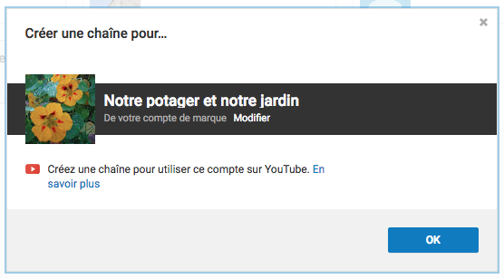 Créer une chaîne YouTube