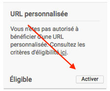 URL personnalisée chaîne YouTube