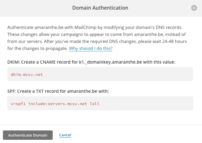 DNS-instructions