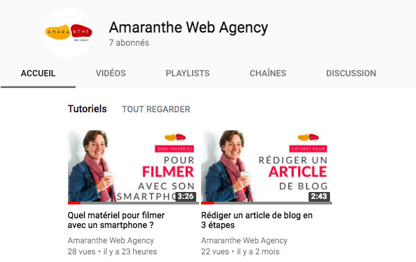 Miniatures personnalisées YouTube